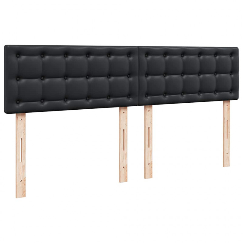Łóżko otomana z materacami i LED, czarna, 160x200cm, ekoskóra