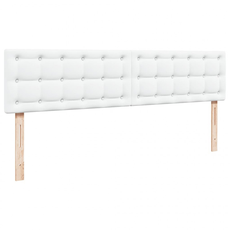 Łóżko otomana z materacami i LED, biała, 160x200cm, ekoskóra