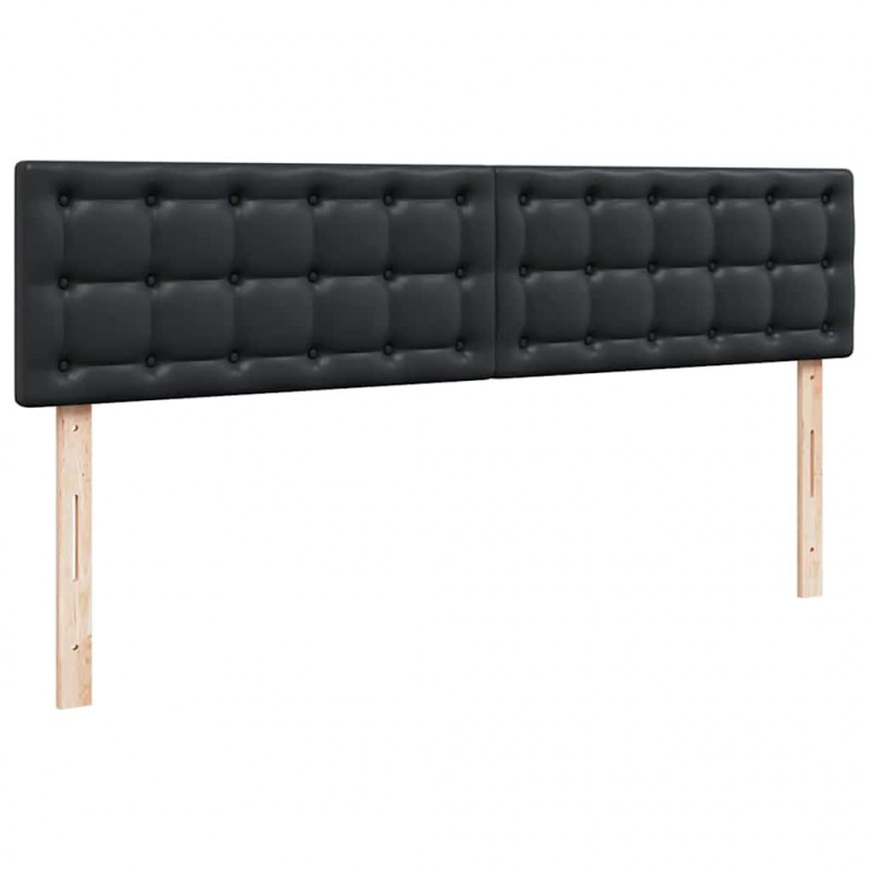 Łóżko otomana z materacami i LED, czarna, 180x200cm, ekoskóra