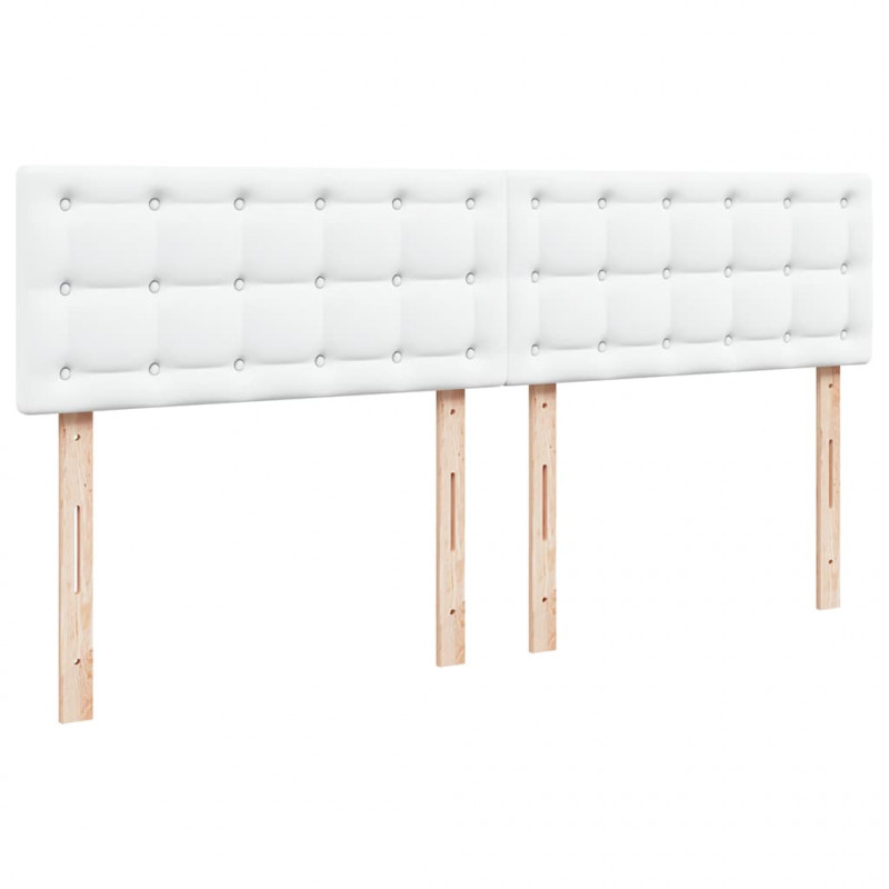 Łóżko otomana z materacami i LED, biała, 180x200cm, ekoskóra