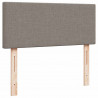 Łóżko otomana z materacem i LED, taupe, 120x190cm, tkanina