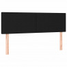 Łóżko Ottoman z materacem i diodami LED Czarny 140x190 cm