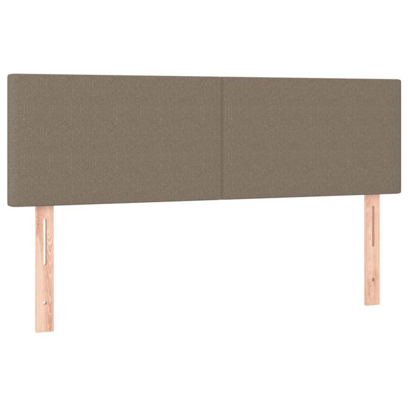 Łóżko otomana z materacem i diodami LED Taupe 140x200 cm