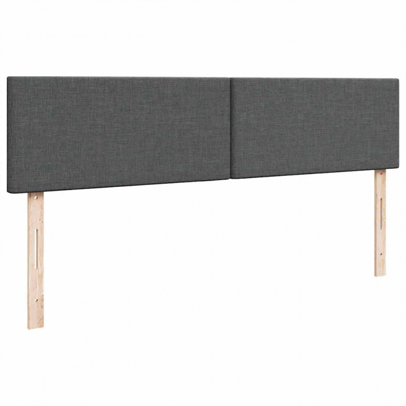 Łóżko Ottoman z materacem i LED, ciemnoszary, 180x200cm tkanina