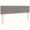 Łóżko otomana z materacem i LED, taupe, 180x200cm, tkanina