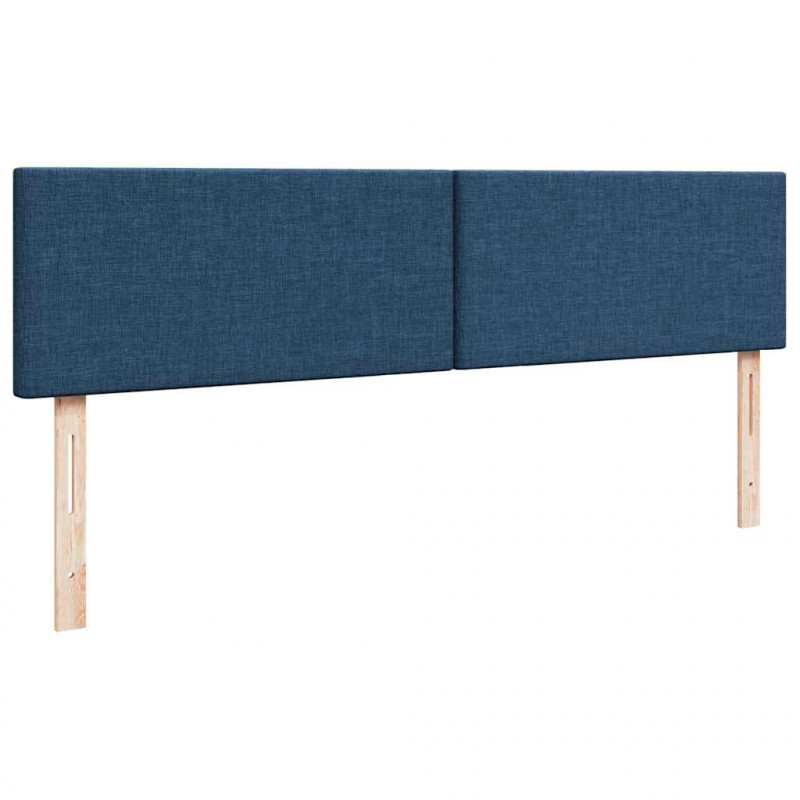 Łóżko Ottoman z materacem i LED, niebieski, 180x200cm, tkanina