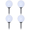 Lampy do oświetlenia ścieżki, 4 szt, LED, 30 cm, ze szpikulcami
