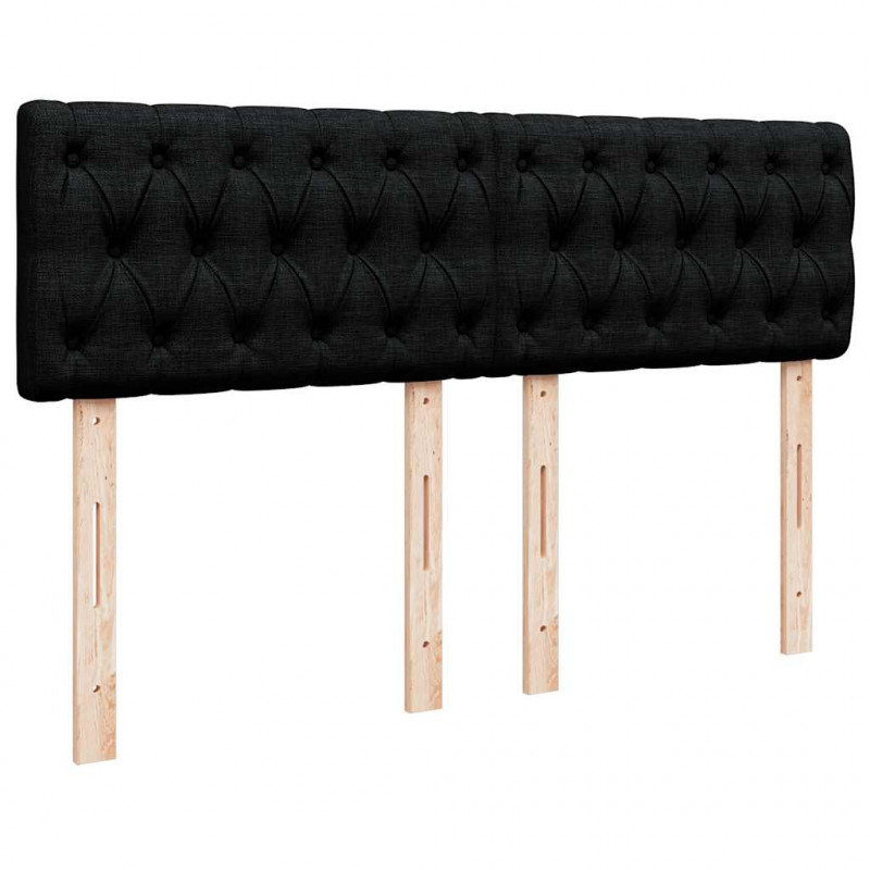 Łóżko otomana z materacem i diodami LED Czarny 140x200 cm