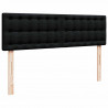 Łóżko Ottoman z materacem i diodami LED Czarny 140x190 cm