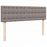 Łóżko otomana z materacem i diodami LED Taupe 140x200 cm