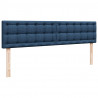 Łóżko Ottoman z materacem i LED, niebieski, 180x200cm, tkanina