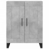 Witrynka, szarość betonu 69,5x34x180 cm materiał drewnopochodny