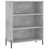 Witrynka, szarość betonu 69,5x34x180 cm materiał drewnopochodny
