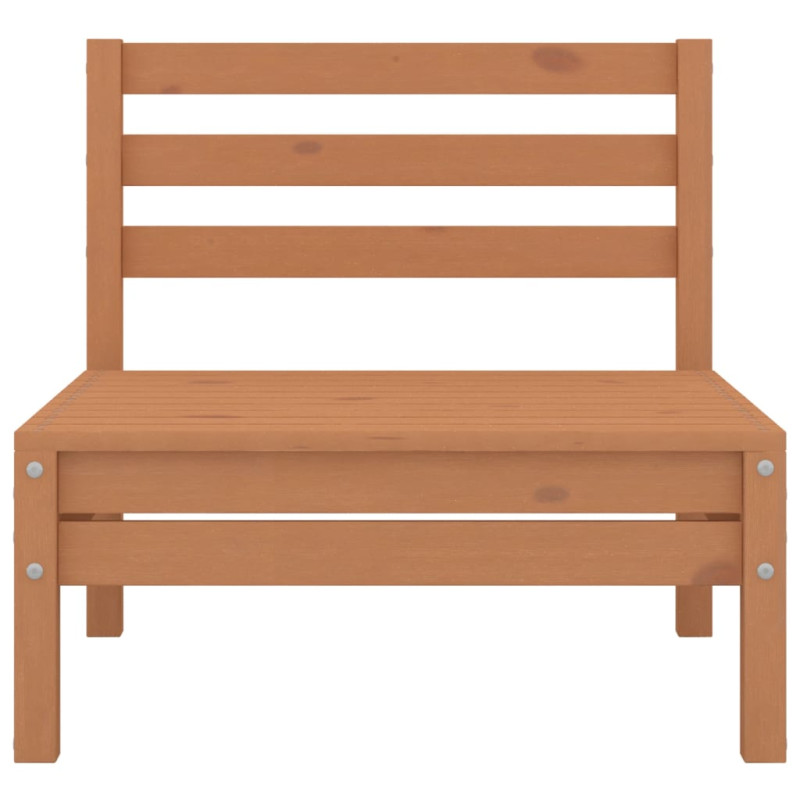 2-osobowa sofa ogrodowa, miodowy brąz, lite drewno sosnowe