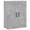 Witrynka, szarość betonu 69,5x34x180 cm materiał drewnopochodny