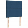 Rama łóżka otomana z materacem, niebieska, 80x200 cm, tkanina