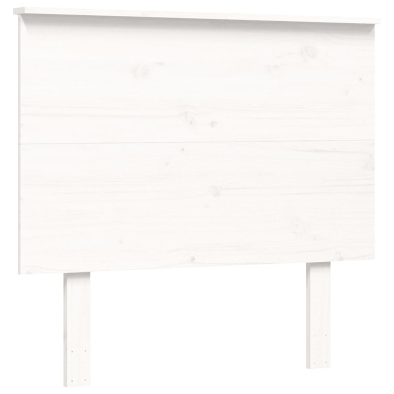 Rama łóżka bez materaca, biała, 90x200 cm, lite drewno sosnowe