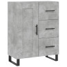 Witrynka, szarość betonu 69,5x34x180 cm materiał drewnopochodny