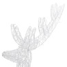 Renifery z akrylu XXL, 3 szt., 250 niebieskich LED, 180 cm