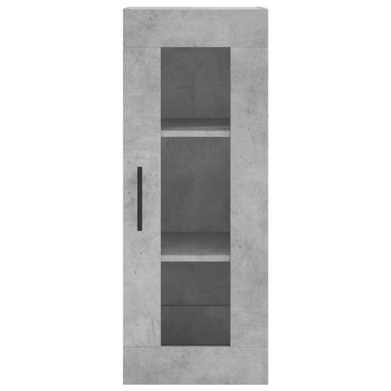 Wysoka szafka, szarość betonu, 34,5x34x180 cm