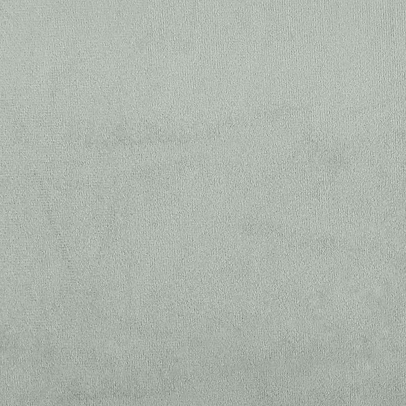 Rama łóżka otomana z materacami, szara, 140x200 cm, aksamit