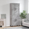 Witrynka, szarość betonu 69,5x34x180 cm materiał drewnopochodny