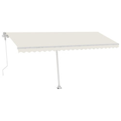 Automatycznie zwijana markiza, LED i czujnik wiatru, 500x350 cm