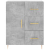 Witrynka, szarość betonu 69,5x34x180 cm materiał drewnopochodny
