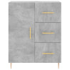 Witrynka, szarość betonu 69,5x34x180 cm materiał drewnopochodny