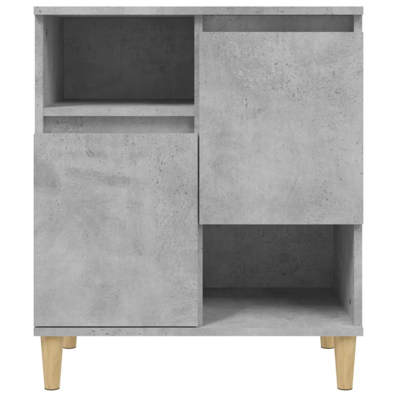 Komody, 2 szt., szarość betonu, 60x35x70 cm