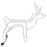 Renifery ozdobne z zimnym białym LED, 3 szt., 60x30x60 cm