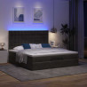Rama łóżka otomana z materacami, czarna, 180x200 cm, aksamit