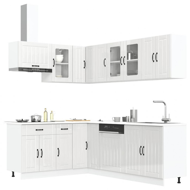 Zestaw szafek kuchennych, Lucca, 11-częściowy, białe