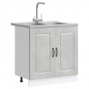 Szafka kuchenna Kalmar Betonowy szary 80 x 46 x 81,5 cm