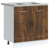 Szafka kuchenna Kalmar 2 pcs Brązowy 80 x 46 x 81.5 cm
