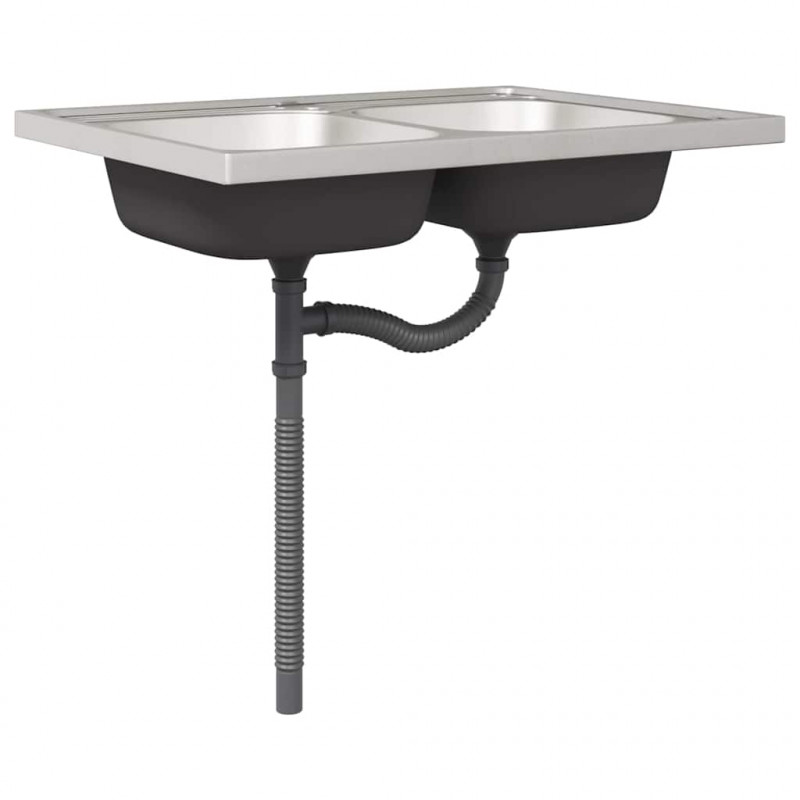 Szafka kuchenna Kalmar 2 pcs Brązowy 80 x 46 x 81.5 cm