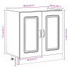 Szafka kuchenna Kalmar 2 pcs Brązowy 80 x 46 x 81.5 cm