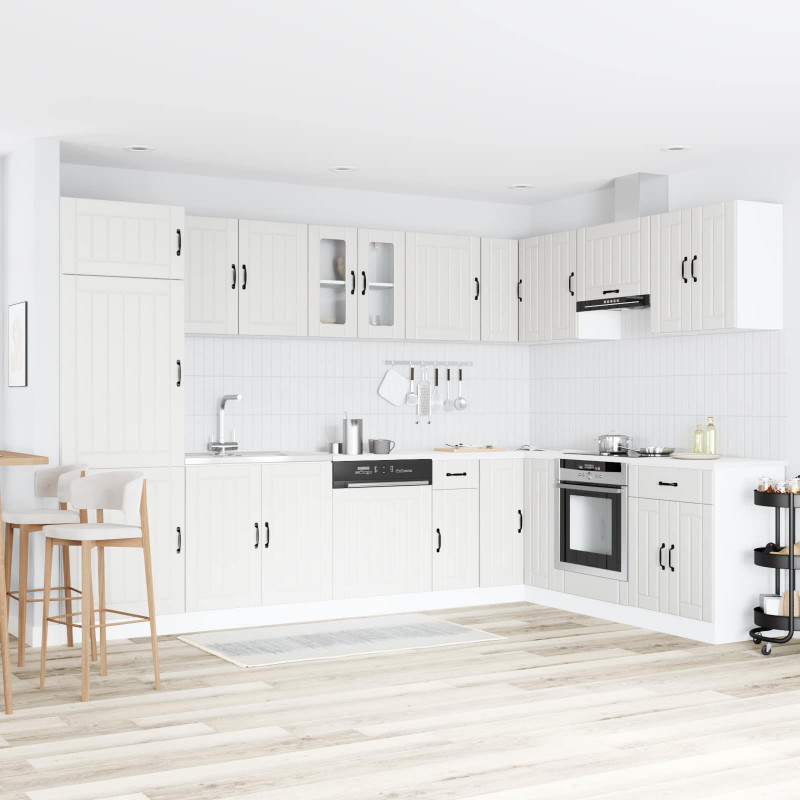 Szafka pod zlew Lucca 2 pcs Biały Materiał drewnopochodny