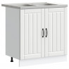Szafka pod zlew Lucca 2 pcs Biały Materiał drewnopochodny