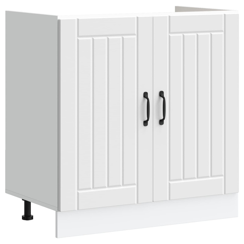 Szafka pod zlew Lucca 2 pcs Biały Materiał drewnopochodny