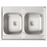 Szafka pod zlew Lucca 2 pcs Czarny Materiał drewnopochodny