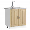 Szafka pod zlew Lucca 2 pcs Dąb Sonoma Materiał drewnopochodny