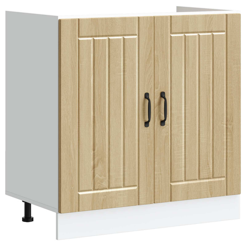 Szafka pod zlew Lucca 2 pcs Dąb Sonoma Materiał drewnopochodny