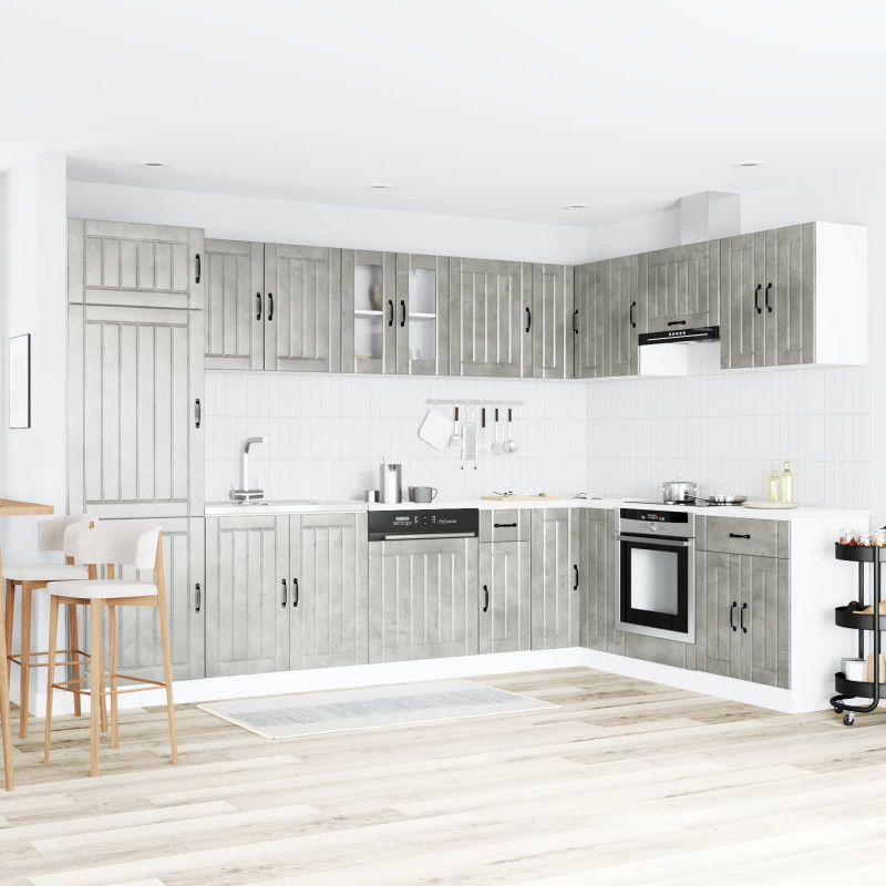 Szafka pod zlew z przechowywaniem Lucca 2 pcs Betonowy szary