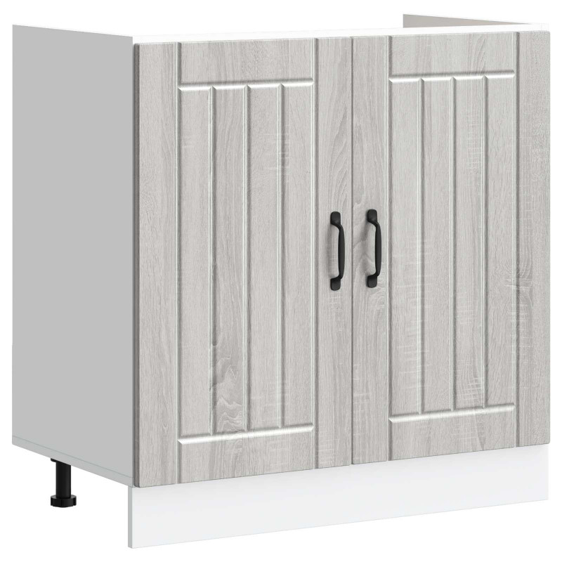 Szafka pod zlew z przechowywaniem Lucca 2 pcs Szary Sonoma