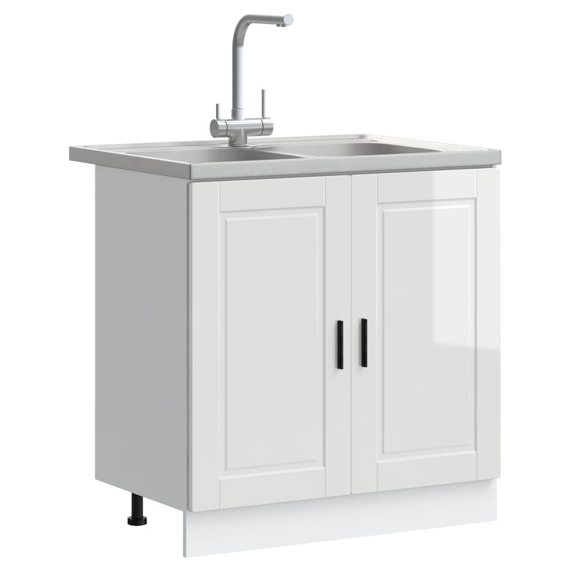 Szafka pod zlew Porto 2 pcs Biały Materiał drewnopochodny