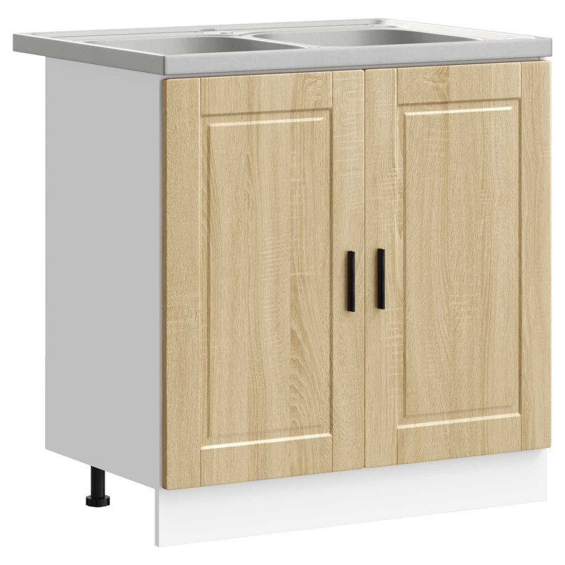 Szafka pod zlew Porto 2 pcs Brązowy Materiał drewnopochodny