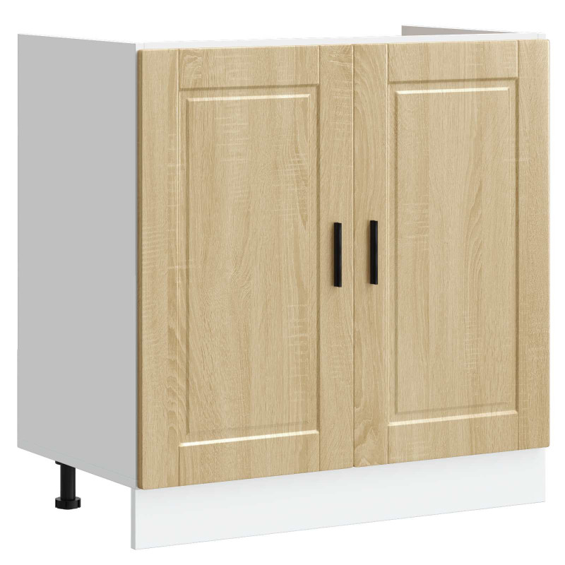 Szafka pod zlew Porto 2 pcs Brązowy Materiał drewnopochodny