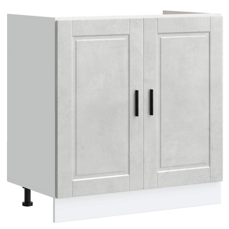 Szafka pod zlew Porto 2 pcs Szary Materiał drewnopochodny