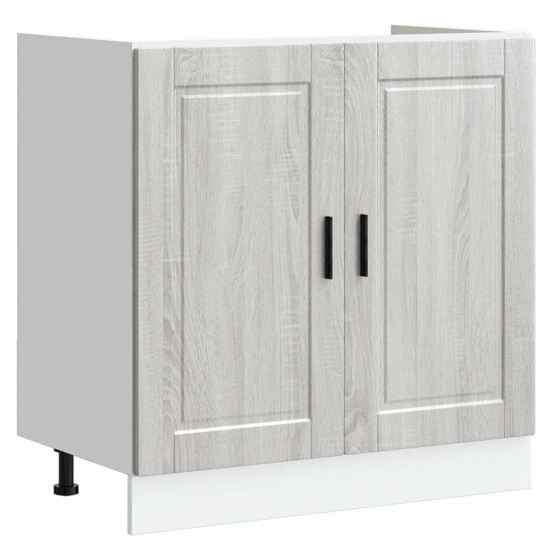 Szafka pod zlew Porto 2 pcs Szary Materiał drewnopochodny